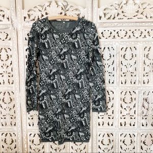 Paisley Winter Long Sleeve Dress